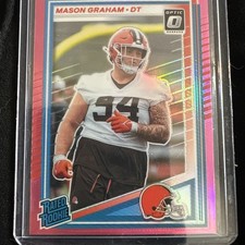 2025 Panini Donruss - Rated Rookie Mason Graham #340 Optic Preview Pink Prizm...