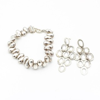 Ippolita Sterling Raindrop Bracelet Cascade Earrings Jewelry Lot of 2 #S4450 2