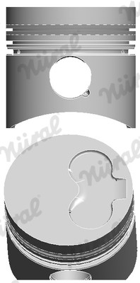 NÜRAL 87-109811-10 Kolben für ARO,AUDI,DACIA,VOLVO,VW