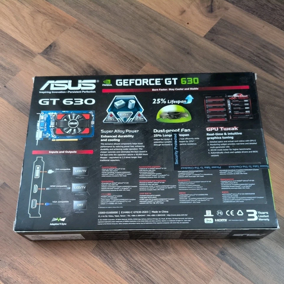 ASUS NVIDIA GeFORCE GT 630 GRAPHIC CARD| 2GB, DDR3, PCIe x16 - Image 2 of 3
