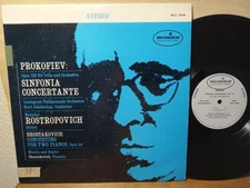 Prokofiev Sinfonia Concertante / Rostropovich Shostakovich Concertino, LP STEREO