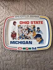 Vintage 1987 Ohio State vs Michigan Football Limited Edition 7UP Tray!  Bo/ Earl