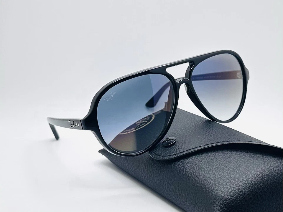 Ray-Ban Cats 5000 RB4125 59mm Aviator Unisex Sunglasses - Light Blue Gradie Lens - Image 3 of 4