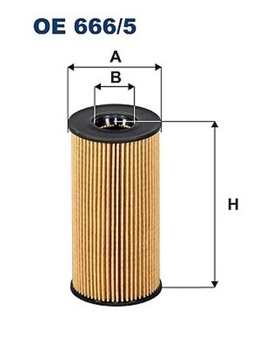 Filtron Oe 666/5 ÖLfilter FüR , Fiat, Mercedes-Benz, Nissan, Opel, Renault-image
