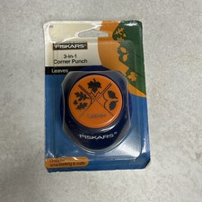 Fiskars Leaves 3-in-1 Corner Scrapbooking Card Making Paper Punch NEW