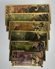 Aurum North American Animals 1000mg - 25mg Pure 24k Gold Note Set Collection