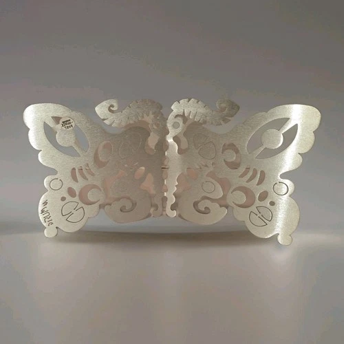Don Drumm Metal Butterfly Sculpture Laser Cut Thin Decorative Signed Tabletop 