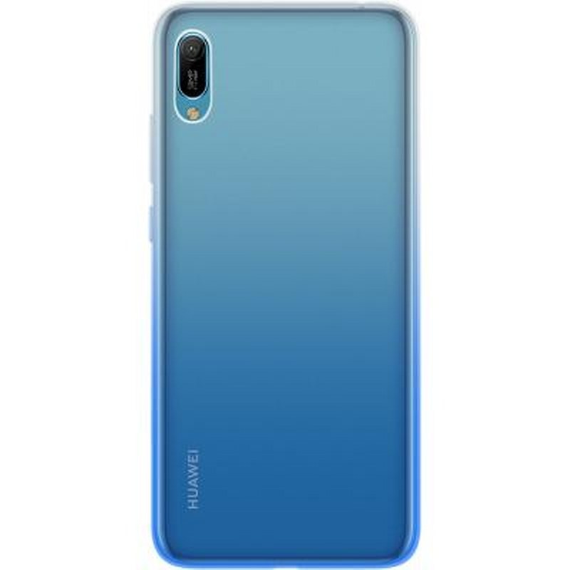 Pack protection colorblock pour Huawei Y6 2019 bleu parfait pour les trajets quotidiens
