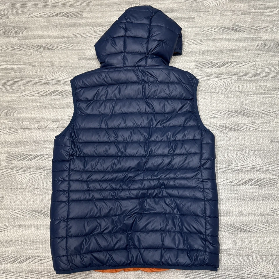 Chaleco acolchado con capucha GEOGRAPHICAL NORWAY Expedition para hombre talla S azul/naranja Foto 2 de 4