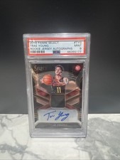 2018-19 Panini Select Rookie Jersey Auto- Trae Young #RJA-TYG /199 (AU, MEM, RC)