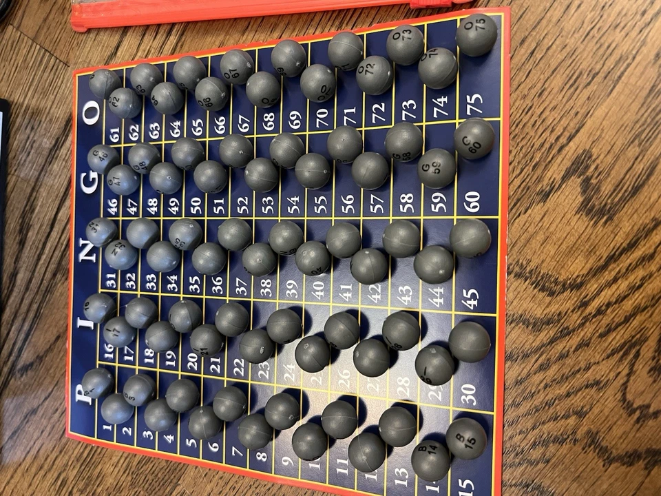 Deluxe Metal Bingo Cage Game Set Family Lot Auto Selector 75 Balls Cards Markers - Image 2 of 4