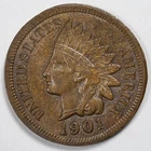 1901 Indian Head Penny Cent Almost Uncirculated (AU)