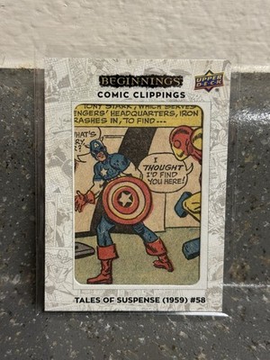 2023 UD Marvel Beginnings Vol 2 Comic Clippings 63/65 Tales Of Suspense #58