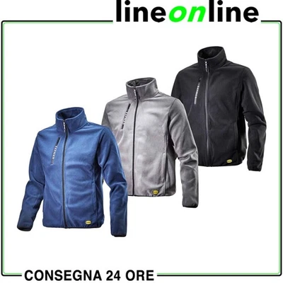 Felpa da lavoro Diadora Utility Sweat Pile FZ invernale full zip multitasche