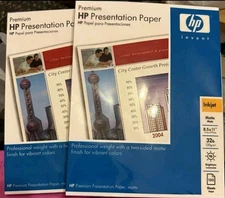 X2 HP Premium Presentation Paper Matte 8.5 x 11” 32 Lb, 150 Pages New Sealed