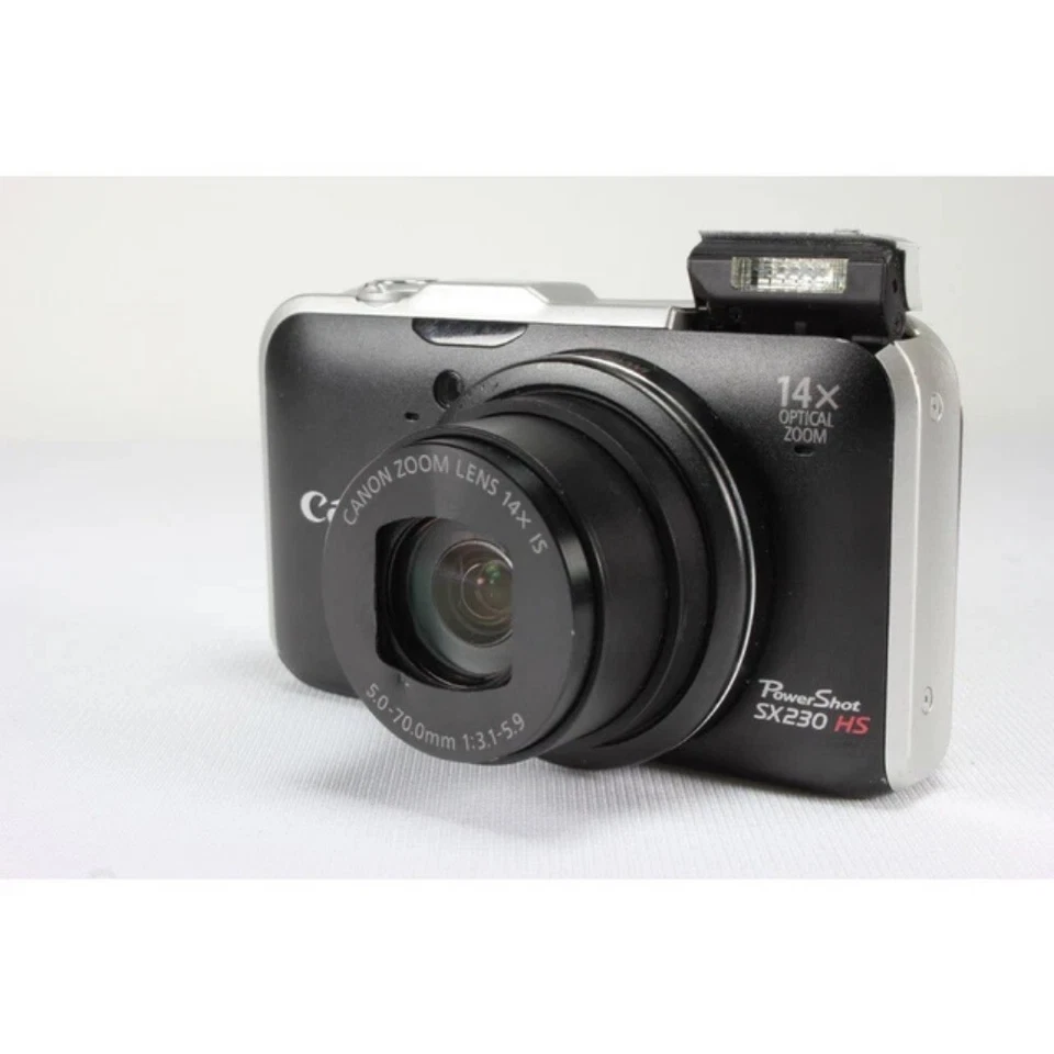 Canon PowerShot SX230 HS Schwarz 12,1 MP CMOS-Digitalkamera 14-facher Bildzoom  - Bild 2 von 4