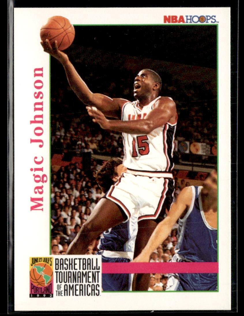 Magic Johnson #340 Basketball Cards 1992 Hoops trading card — raw and PSA graded price guide