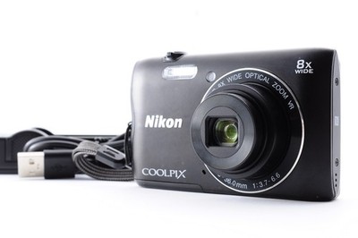 Nikon Coolpix A300 Black Excellent+5 Compact Digital Camera Y3568 
