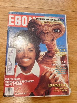 『EBONY』マイケル・ジャクソンと映画『E.T.』1982年　ビンテージ雑誌 Ebony Magazine December 1982 Michael Jackson ET Detatched Cover | eBay