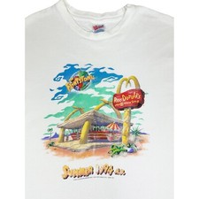 Vintage 1994 McDonalds Flintstones T-Shirt XL Rocdonalds Sleeveless Single Stitc