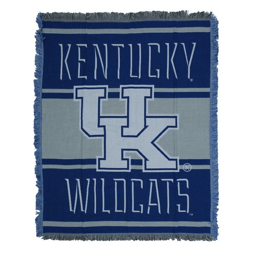 Northwest NCAA Kentucky Wildcats Nose Tackle Woven Jacquard Throw Blanket