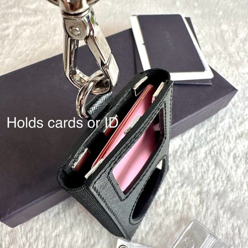 PRADA black ID Card Case Badge Holder lanyard BRAND NEW WITH BOX - 第 11/12 張圖片