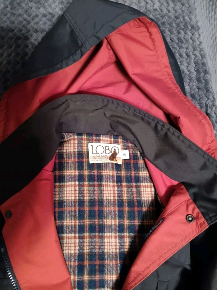 Lobo by Pendleton Black Jacket Made In USA Size Medium Plaid - Image 2 of 4