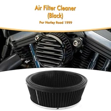 Motorcycle Air Filter Cleaner Intake Element For Harley Road 1999 Dyna Black New