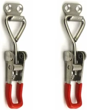 2pcs Toggle Latch Clamp 4001 Adjustable 304 Stainless Steel Pull Hasp Latches