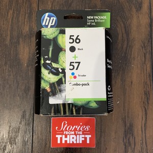 HP 56 Black 57 Tri-Color Combo Pack Ink Cartridge C9321FN Genuine New Sealed Box 882780668003 | eBay