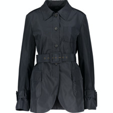 Jil Sander Belted Mac Coat - Navy - Uk 12/it 44 - £650