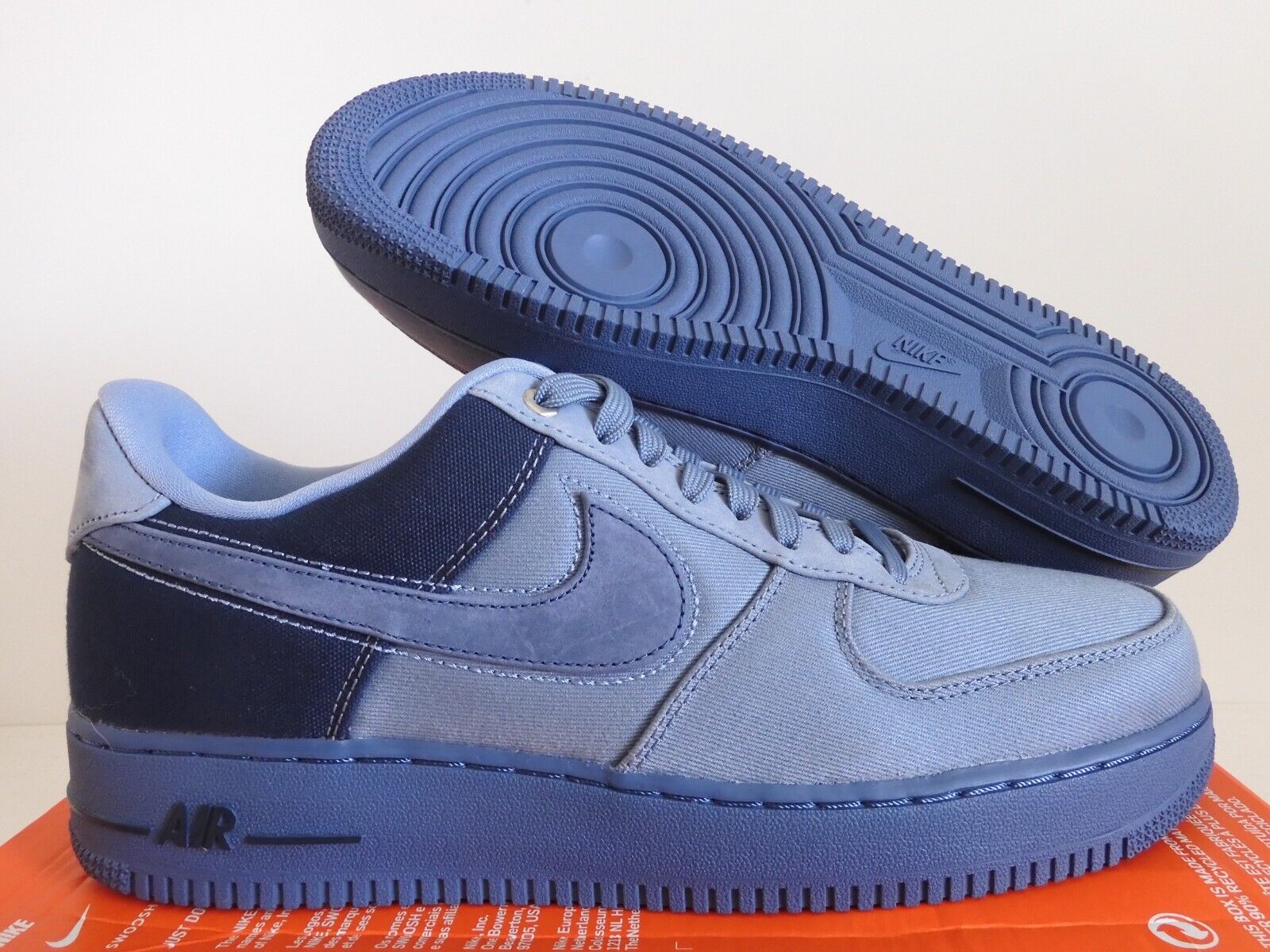 Nike Air Force 1 LV8 (GS) Big Kids' Shoes Midnight Navy-Blue Tint