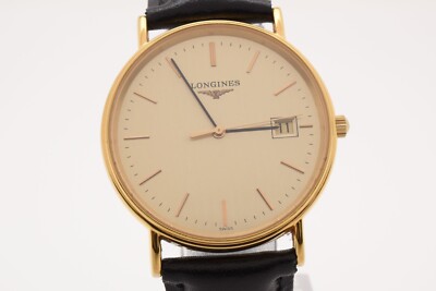 ヴィンテージ LONGINES L4.205.4 ローマ数字 2000年代 NEAR MINT 】 Longines Grand Classic L4.720.2 Gold Dial Date Quartz