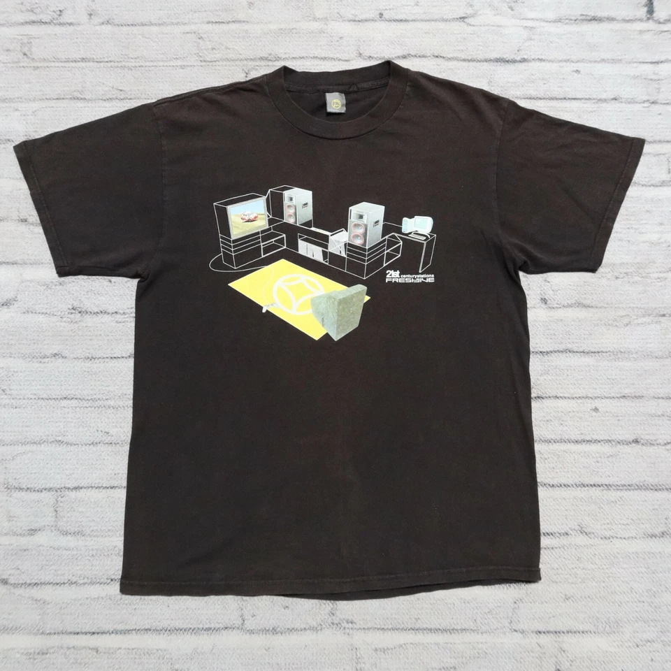 Vintage 90s Fresh Jive 21st Century Stations Shirt Made in USA Music Records - Image 2 of 4