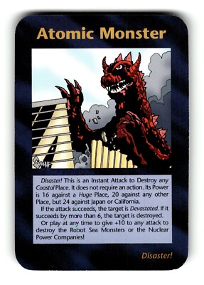 Atomic Monster Card Limited INWO Illuminati New World Order Game