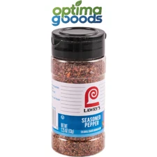 Lawry's Seasoned Pepper 2.25 oz Bottle - Flavorful Spice Blend for Cooking.