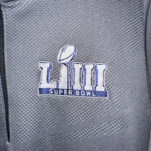 Nike Golf XL Mens Shirt Super Bowl LIIII Dri-fit NFL Apparel Long Sleeve Grey - Picture 3 of 5