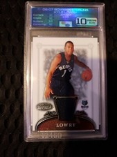 2006 Bowman Sterling Kyle Lowry Rookie Jersey #70 ECG 10.0 RC 🔥📈 Low Pop