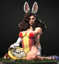 Alice in Creepland "Alice Pinup" | 3D Printed Figure | Fantasy | Art Piece