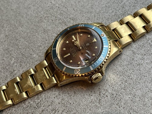 Rolex Submariner 1680 -18K Gold - Tropical Dial - Patina Nipple Dial ref. 1680/8 - Picture 4 of 12