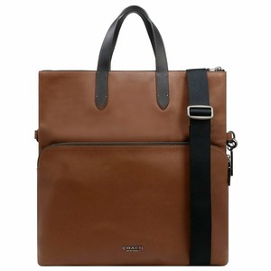 NWT Coach F50712 Men Graham Foldover Tote Smooth Calf Leather Saddle | eBay
