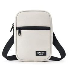 KALIDI Small Sling Bag Crossbody Purse for Women Men Multi Position Waist Cream