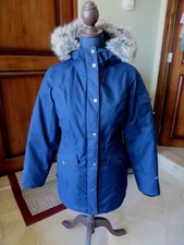 Women's Eddie Bauer Superior III Down Parka Jacket Coat Indigo Blue SZ XS NWT