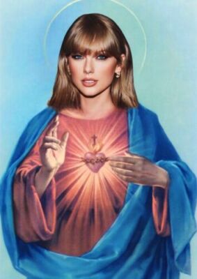 Taylor Swift! Saint Swift! A4 FRAMED Sized Divine Poster! ✓ | eBay UK