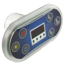 EL117S Topside, United Spas T7-S, 6 Button, P1, P2, Aux, Lt