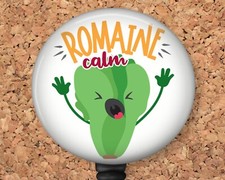 Badge Reel - Romaine Calm - Nutritionist Dietician Retractable ID Holder 8044