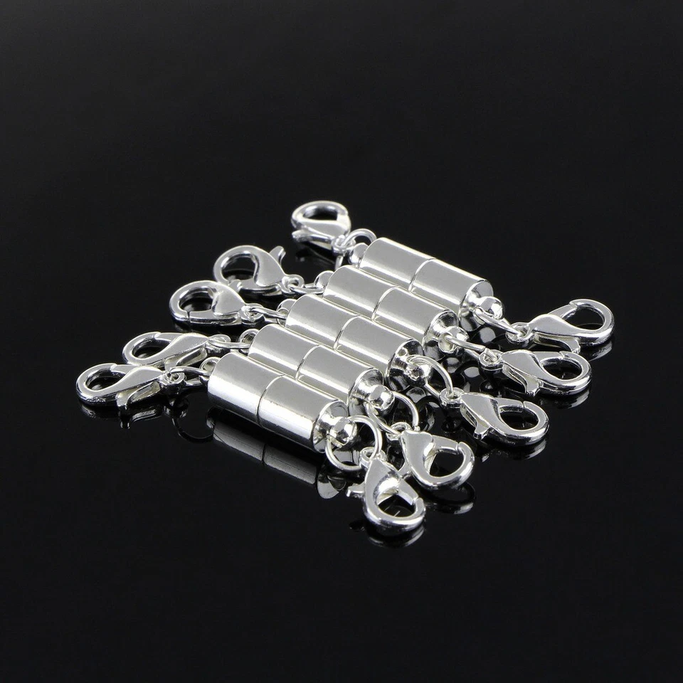 5Pcs Magnetic Clasps Necklace Extender Clasps Diy Jewellery Making Findings - image 3 of 4