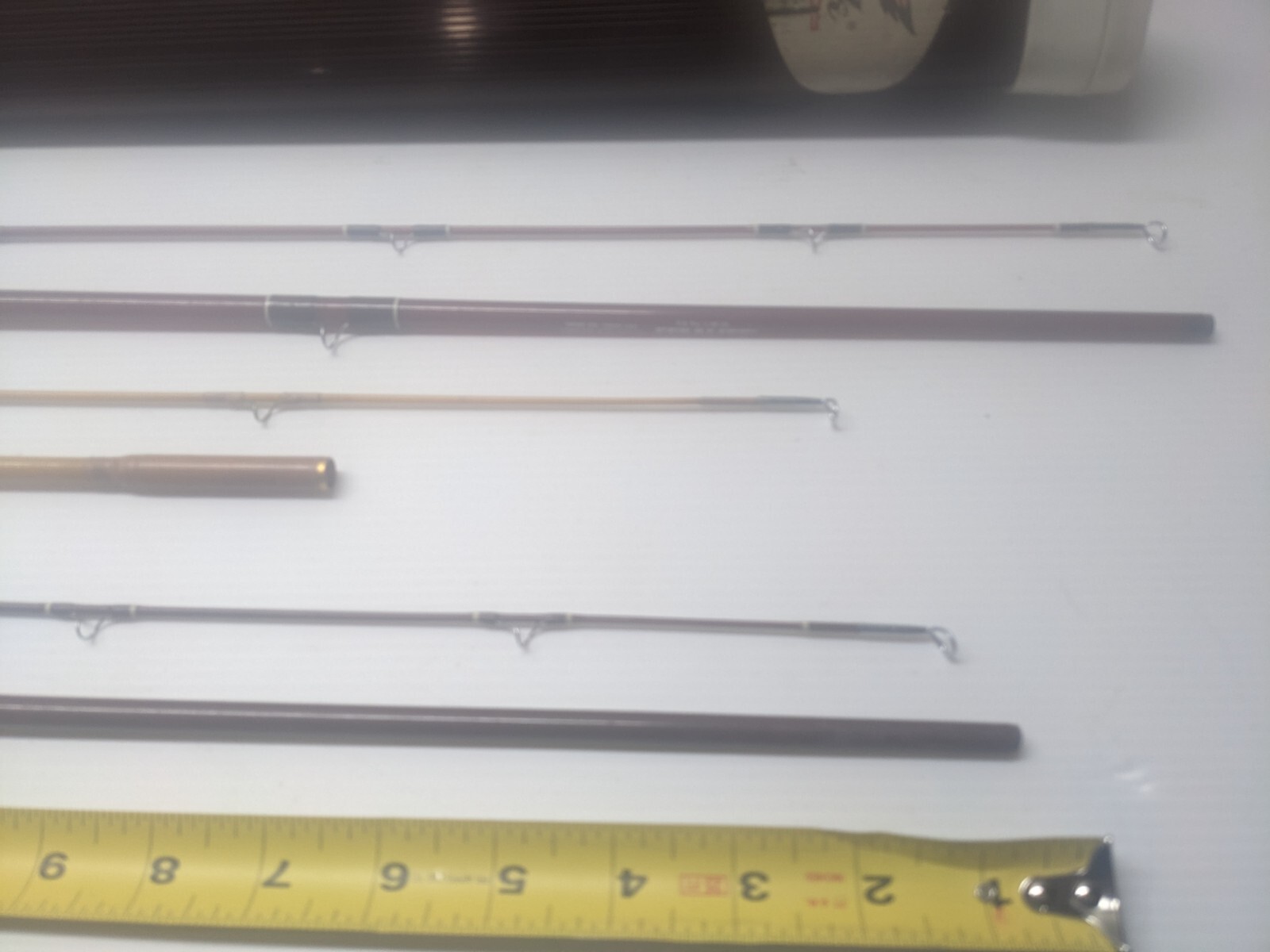 3 Vintage Fenwick Fiberglass Fly Rods w/Random Sleeves and Case Used As