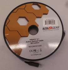 BZBGEAR Ultra-High Speed Active Optical HDMI Cable with Ethernet 50 meter (164')