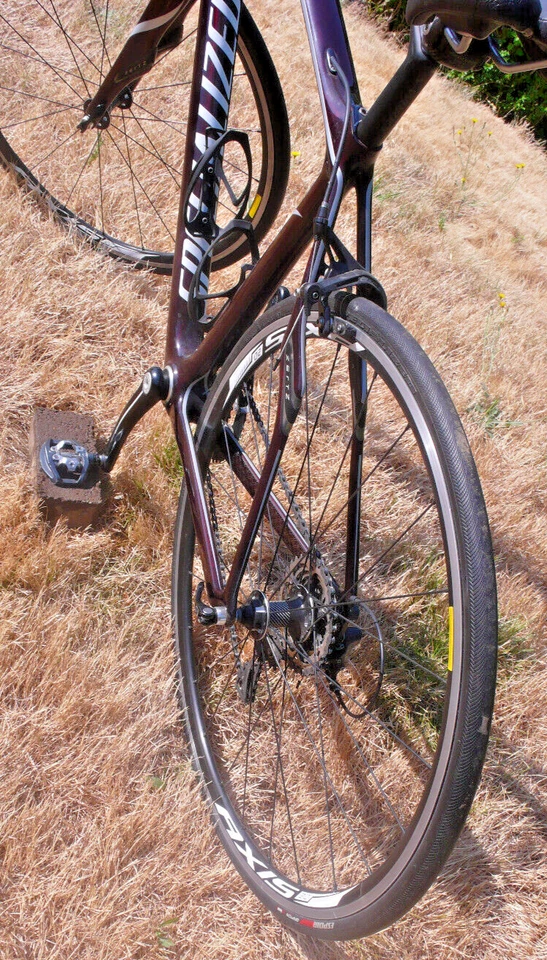 公路自行车女式 57 厘米专业自行车红宝石运动 700 25 轮胎轻便 — 第 3/4 张图片